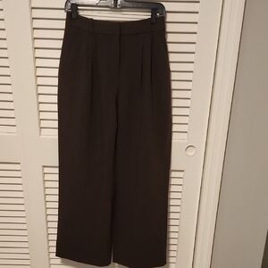 Abercrombie & Fitch Dark Brown Wide Leg Pants